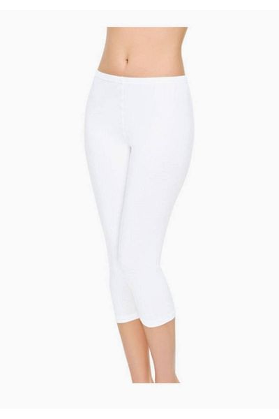 Tutku Elit White Γυναικεία 3 τεμάχια Lycra Γυναικεία αθλητικά κολάν Capri Νέα σεζόν
