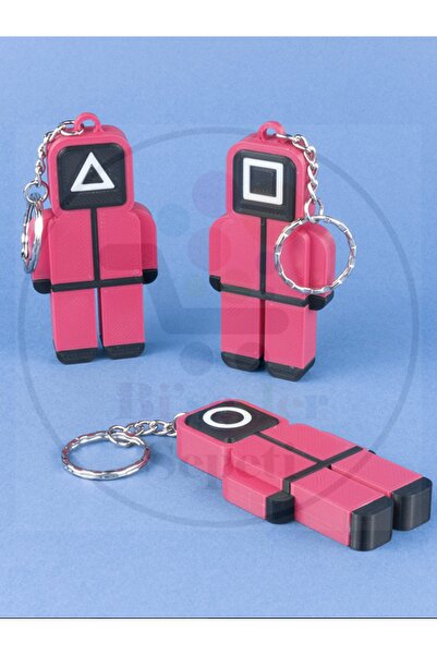Bi'şeyler Sepeti Squid Game Keychain Set of 3