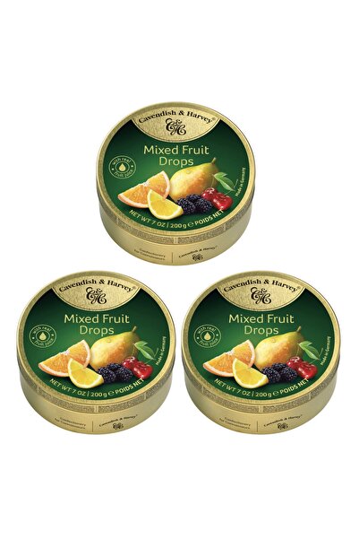 Cavendish & Harvey - 3 عبوات حلوى بنكهة الفاكهة المختلطة 200 جرام - حلويات ال...