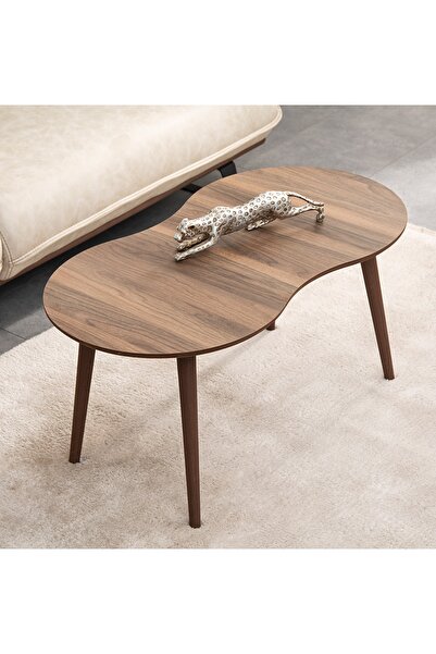 vovvahome MOON MDF AHŞAP ORTA SEHPA - CEVİZ