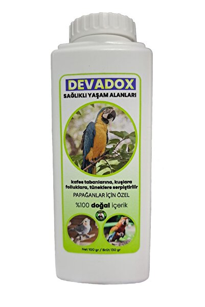 devavit Devadox Papağanlar Için Doğal Bit Pire Tozu 100 gr