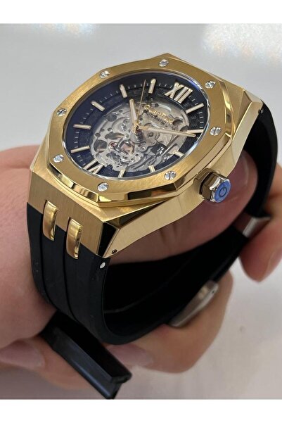 Quantum QMG1074.251 10 Atm Su Geçirmezlik Silikon Kordonlu Otomatik Kol Saat+...