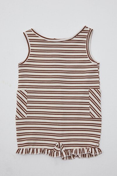Elefantejr Striped Pocket Jumpsuit