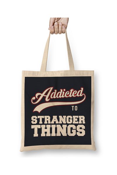 Baskı Dükkanı Ανεξάρτητη σε Stranger Things Μπέιζμπολ Τσάντα με μακριά λαβή