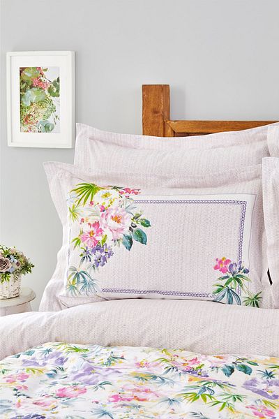 Karaca Home Set cuvertură de pilota dublă Vanty Purple 100% bumbac
