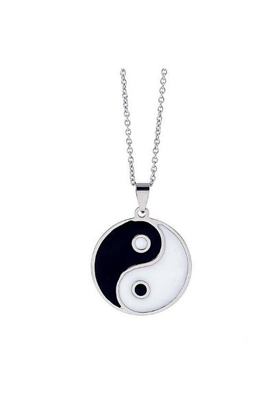 The Collection Ying Yang Balance Knitted Chain Necklace