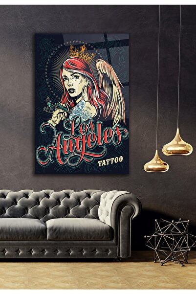 ACRES Los Angeles Tattoo Cam Tablo - Ev Ve Ofis Dekorasyonu Tablo