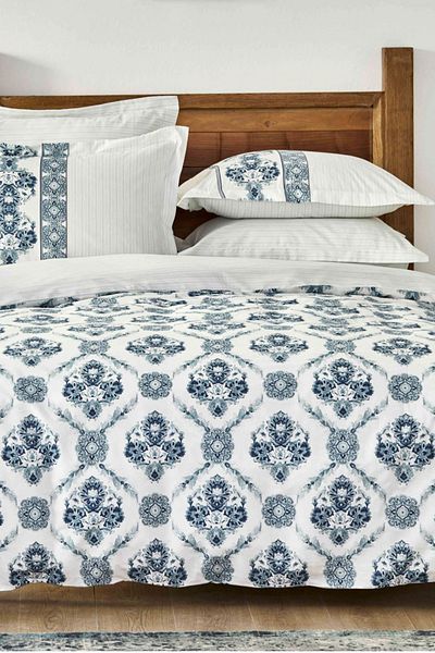 Karaca Home Set cuvertură dublă Vivane Blue 100% bumbac