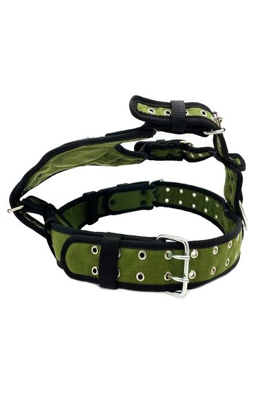 Tasma Market Haki Cane Corso Köpek Göğüs Tasması Göğüslük Tasma