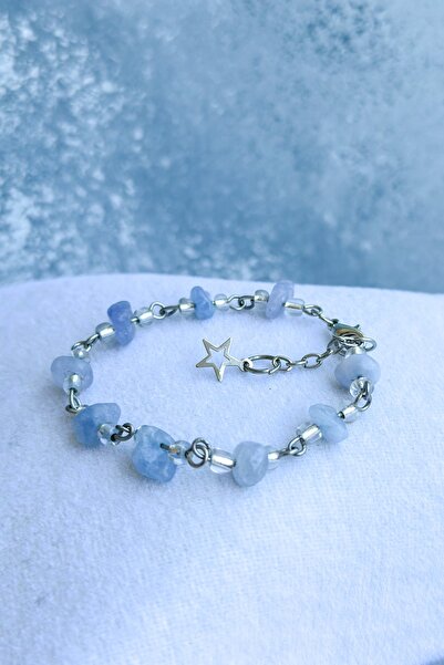 Mosby Akuamarin Doğal Taş Bileklik