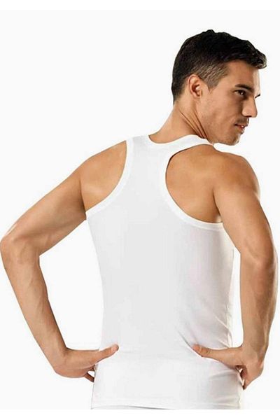 Tutku Men's 6-Pack Cotton Ribbed Athlete Undershirt Abani Classic New Season