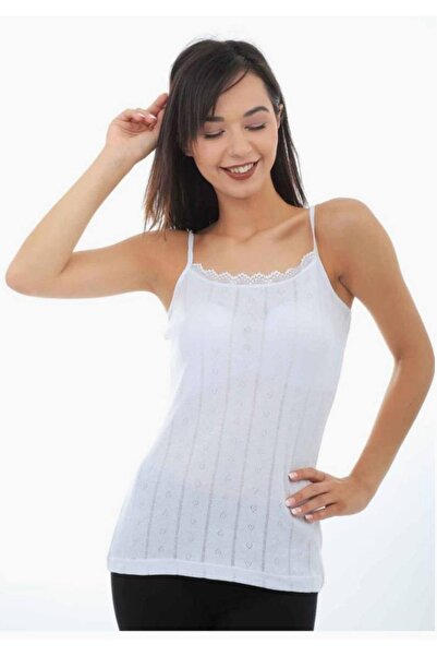 Tutku Жіночий бавовняний майка з жакардовим принтом на бретельках, 1 шт. в упаковці, новий сезон (економічна упаковка, 9 шт.)