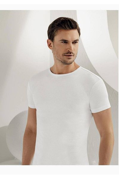 Şahinler New Season Ribbed Athlete - Short Sleeve, Crew Neck, Economical Pack of 7