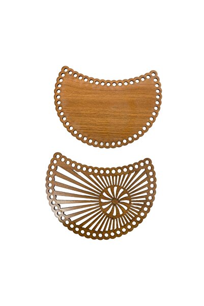 aladepo حقيبة خشبية جانبية جوز (25x19)