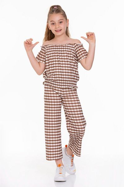 Cici kız Baby Junior Летен празничен костюм за момиче с яка без презрамки