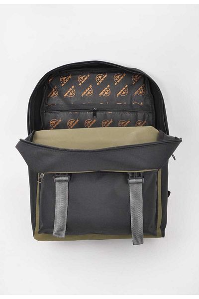 Bläck Αδιάβροχο Imperteks Fabric Unisex Μαύρο-πράσινο σακίδιο πλάτης και σχολική τσάντα 310
