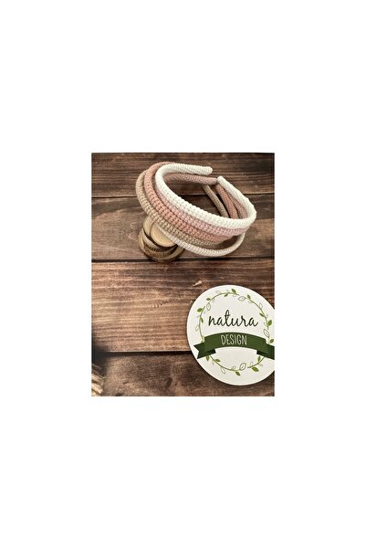 NATURA DESİGN Natura design petodelna jednostavna pletena kruna u nježnim bojama