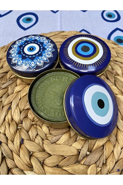 KUZBİL HEDİYELİK Nazar Boncuklu Sabunluk Ve Doğal Sabun