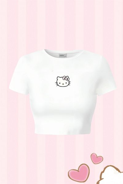 Carpe White Kitty Crop
