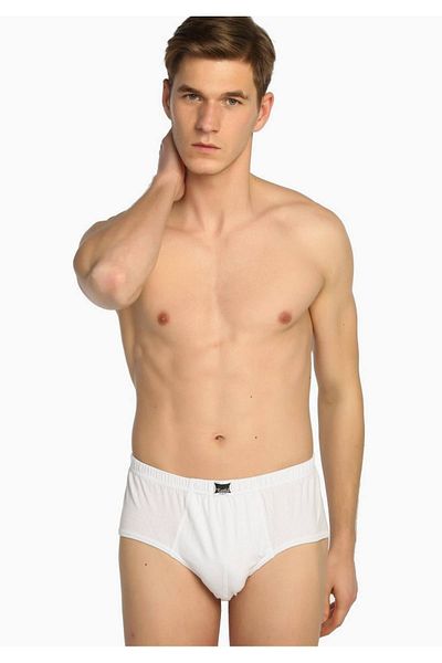 Tutku Ανδρικό λευκό 4 Pack Cotton Slip Νέας σεζόν