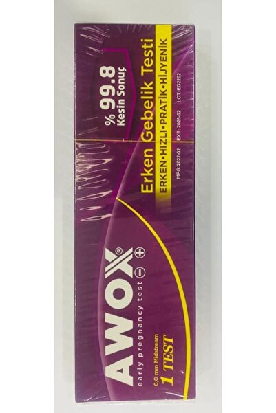 AWOX Erken Gebelik Testi %99.8 Kesin Sonuç X 5 Adet Test5