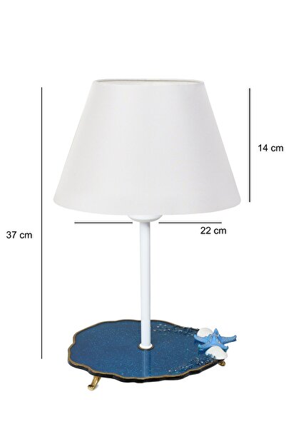 HOMİNG Oceans Starfish and Seashell Fabric Head Design Lampshade Ayd-3662