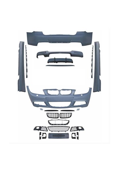 OLED GARAJ 3 Serisi E90 2005-2008 İçin Uyumlu Lci M-Tech Body Kit (Ön-Arka-Ya...
