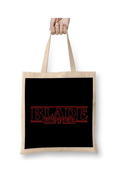 Baskı Dükkanı Blade Stolni raner Stranger Things Logo Tkanina Torba Duga Sa r...