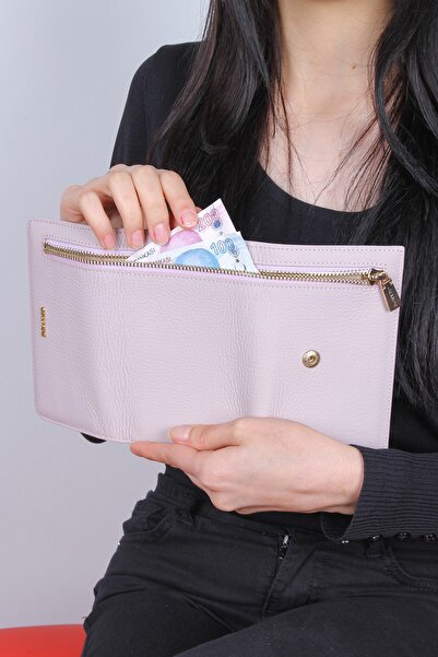 Grande 2639 Genuine Leather Women's Wallet Lilac