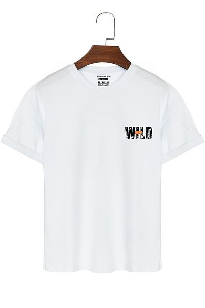 GHASSY CO. Unisex μπλουζάκι με στάμπα στην πλάτη και στο στήθος Wild Outdoor Regular Oversize