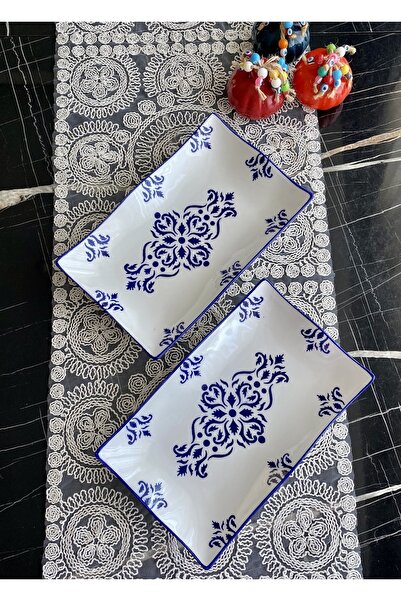 Areyma Isırgan Model 2’li Dalgalı Büyük Boy Sunum Tabağı