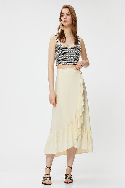 Koton Women's Ecru Skirt