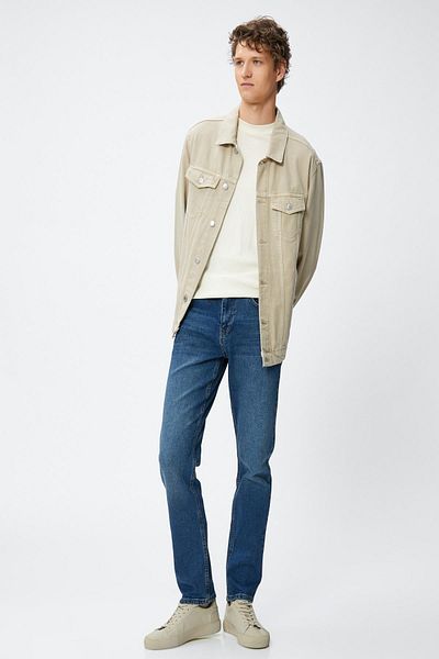 Koton Men's Dark Indigo Jeans
