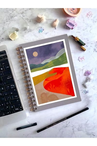 t tuğset etiket Jurnalul Bullet |   punct |   A5 |   Spirală din oțel cupru |   120 de pagini |   Caiet Pro cu design special |   Carton Ka