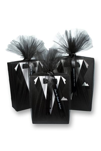 ADENZ Kişiye Özel-Damat Bohça Çeyiz-3'lü Kutu