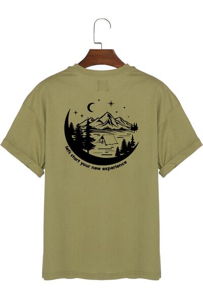 GHASSY CO. Футболка унісекс з принтом на спині та гогусом Aydoga на відкритому повітрі звичайного розміру