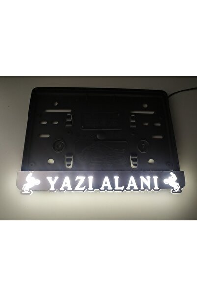 kuzutech Motosiklet Işıklı Plakalık Krom Görünümlü Gerçek Pleksi Lazer Kesim Yazı Alanı