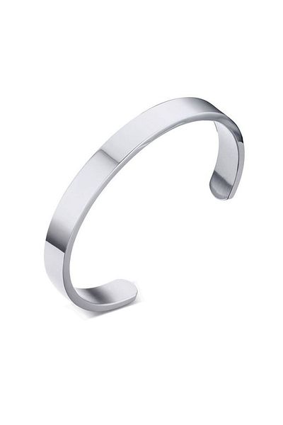 Chavin Gray Cuff Design Steel Bracelet et61by