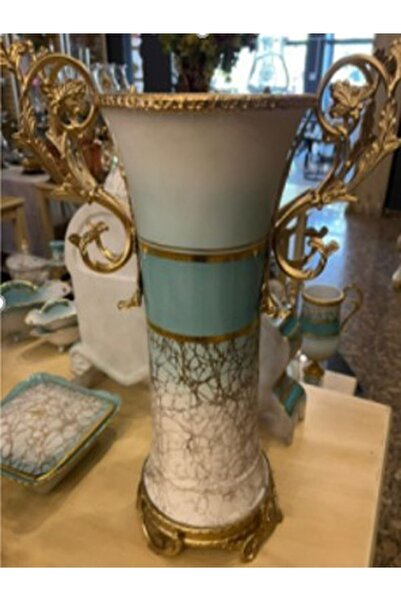 NH Art Collection Carolıne Vazo Kulplu A40-1044/1-146 53x33 Cm