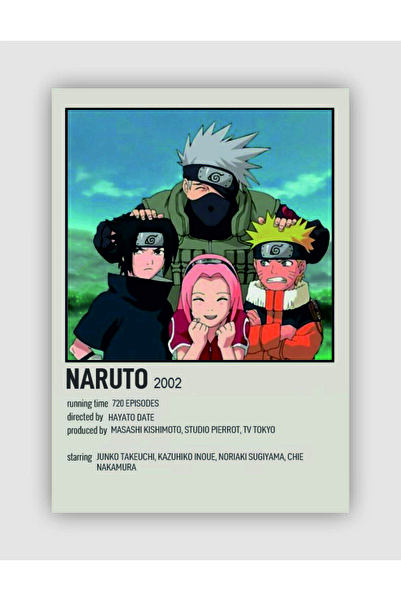 fırsatlar diyarı Naruto Anime Info Card Bilgi Kartı Minimalist Poster