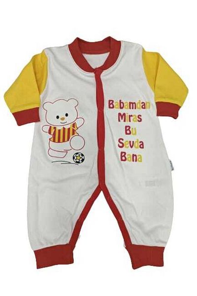 ugurbocegicocukdunyası Smile Baby Fan I Inherited From My Father This Love Is Written On Me Jumpsuit1517