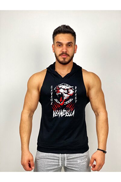 Black İstanbul Εσωρούχο γυμναστικής με κουκούλα Savage Beast Veandella