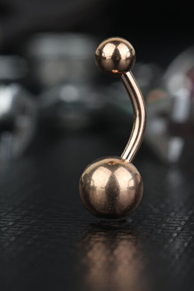 depozoom 316l Cerrahi Çelik Klasik Göbek Piercing Rose