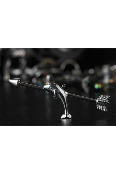 depozoom Cerrahi Çelik Yunus Köprü Piercing 38 Mm