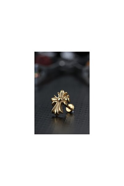 depozoom Cerrahi Çelik Kıkırdak Tragus Helix Labret Hac Piercing Gold