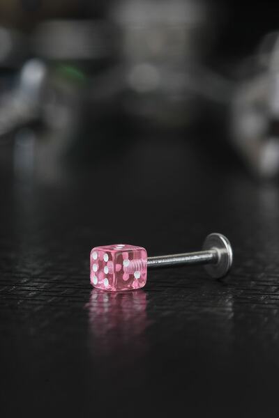 depozoom Cerrahi Çelik Kıkırdak Tragus Helix Labret Zar Piercing