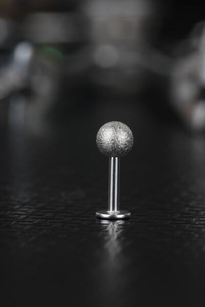 depozoom Cerrahi Çelik Kıkırdak Tragus Helix Simli Labret Piercing