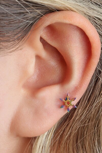 depozoom Çelik Kıkırdak Tragus Helix Orbital Uyumlu Piercing