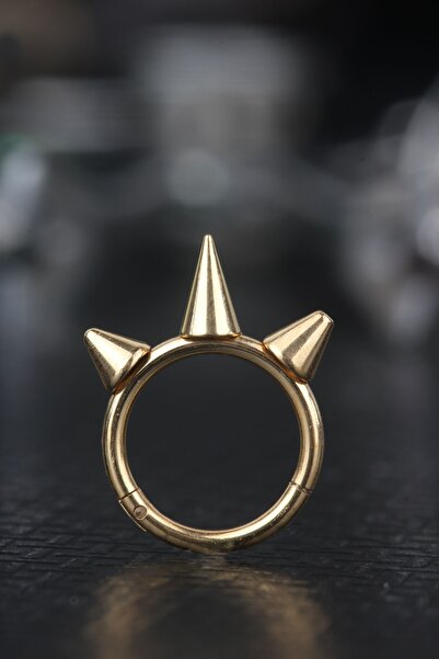 depozoom 316l Cerrahi Çelik Kıkırdak Rook Orbital Helix Septum Piercing Gold
