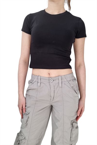 Carpe Black Kitty Crop